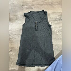 Button down tank top